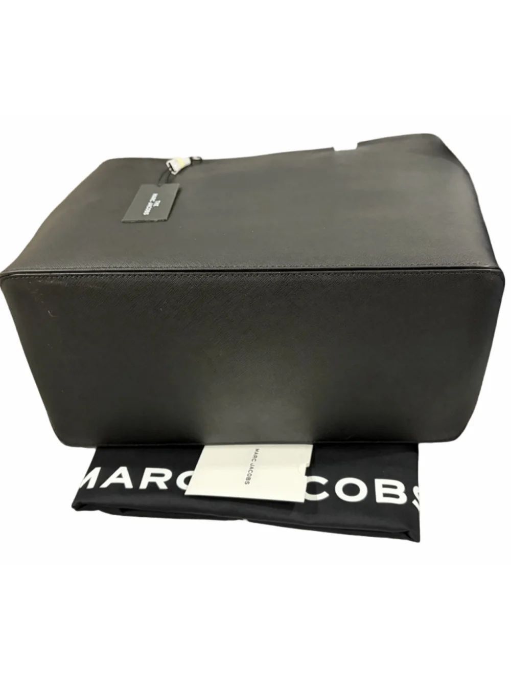 NWT Marc Jacobs Logo Shopper East-West Tote Bag in Black